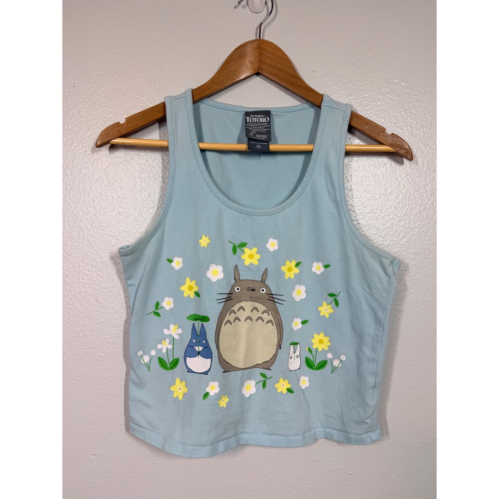 Her Universe My Neighbor‎ Totoro Tank Top Women M Blue Graphic Anime